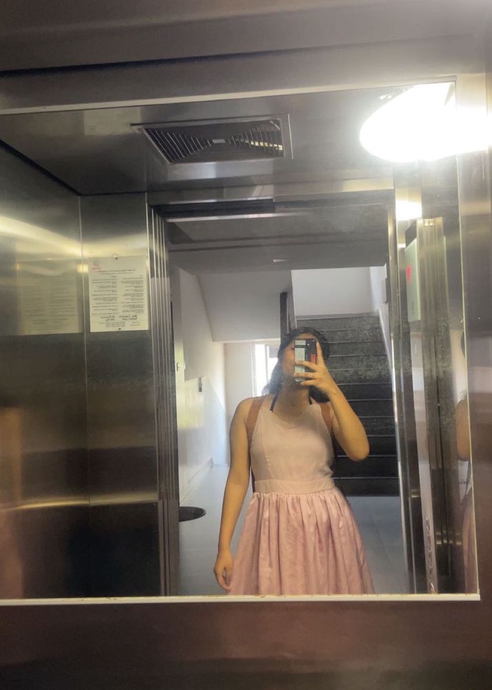 Chic Pink Spaghetti Strap Dress