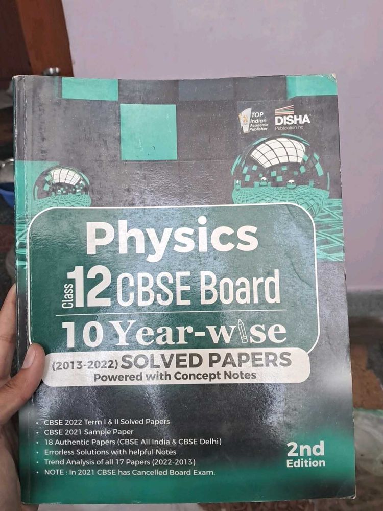 Physics 12 CBSE Board 10 Year-wise Solved Papers