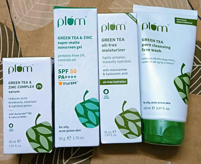 ​Plum Green Tea Complete Skincare Routine Combo (O