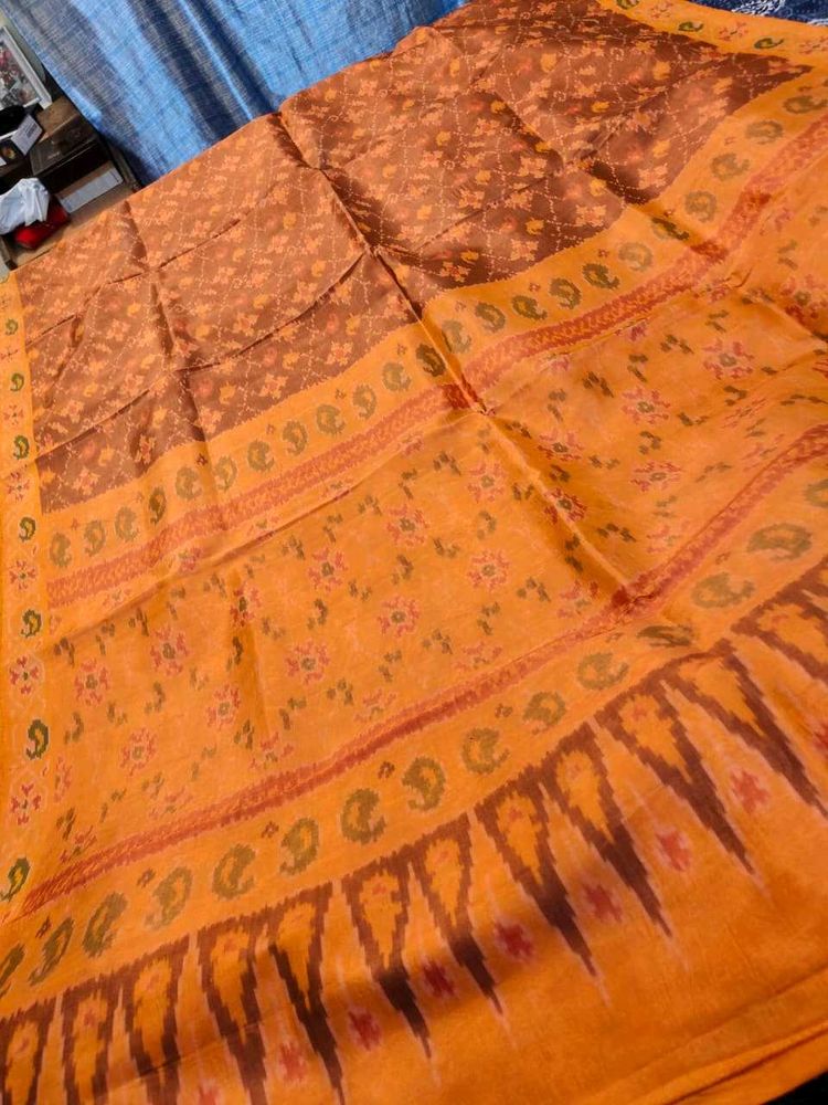 patta pakka ikkat saree