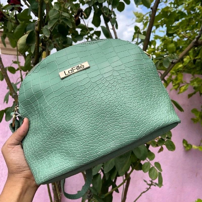 LaFille Green Sling bag