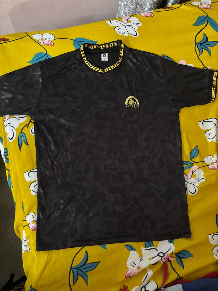Black &amp; Gold Accent T-Shirt