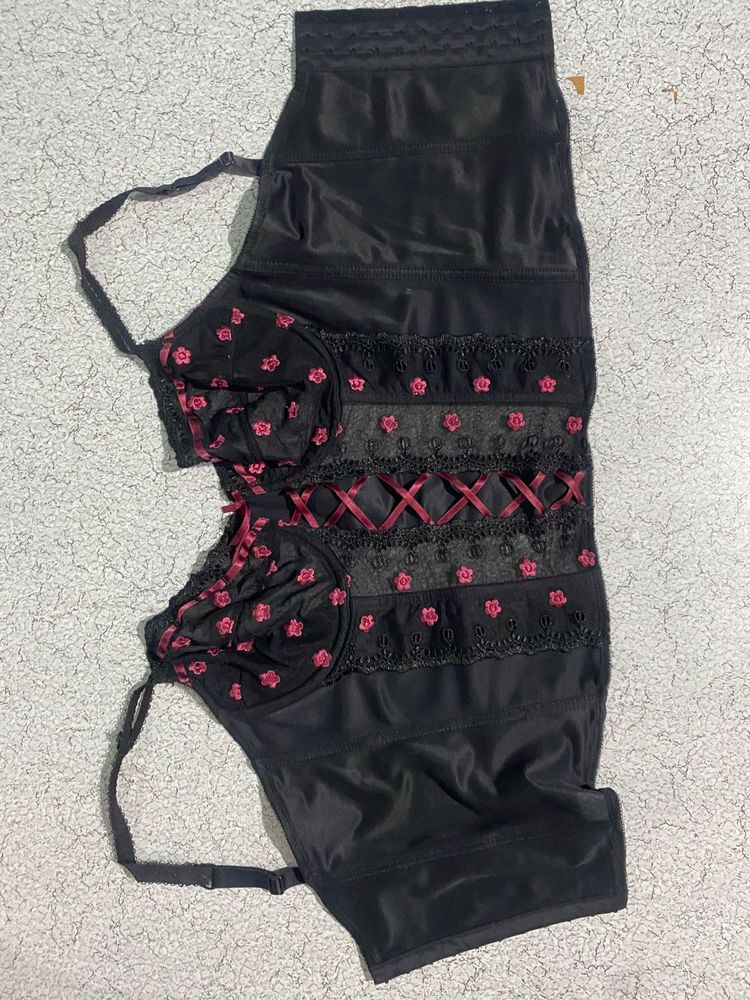 Floral Corset Bra