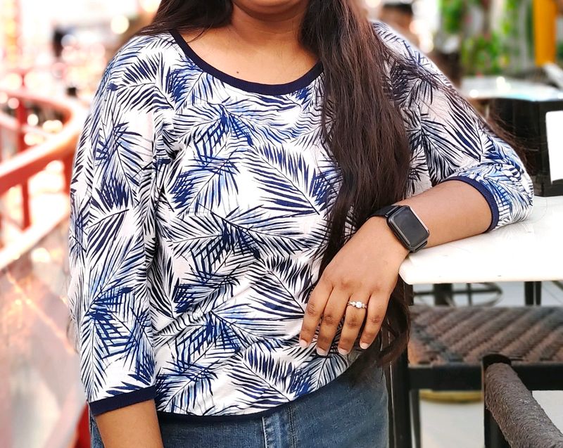 Palm Print Top