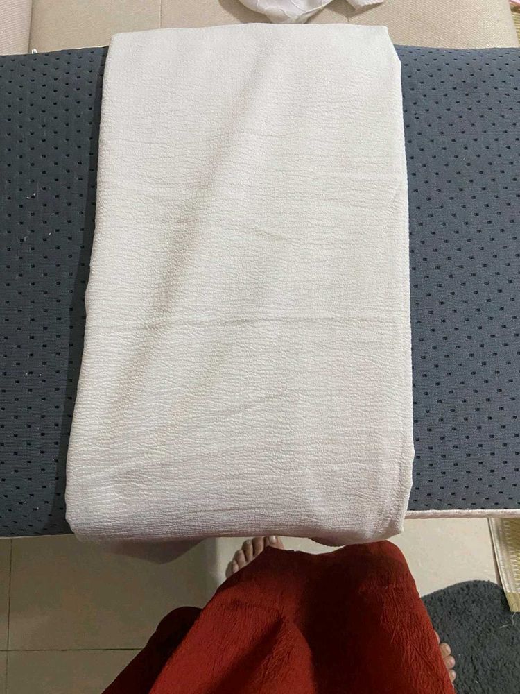White Textured Fabric