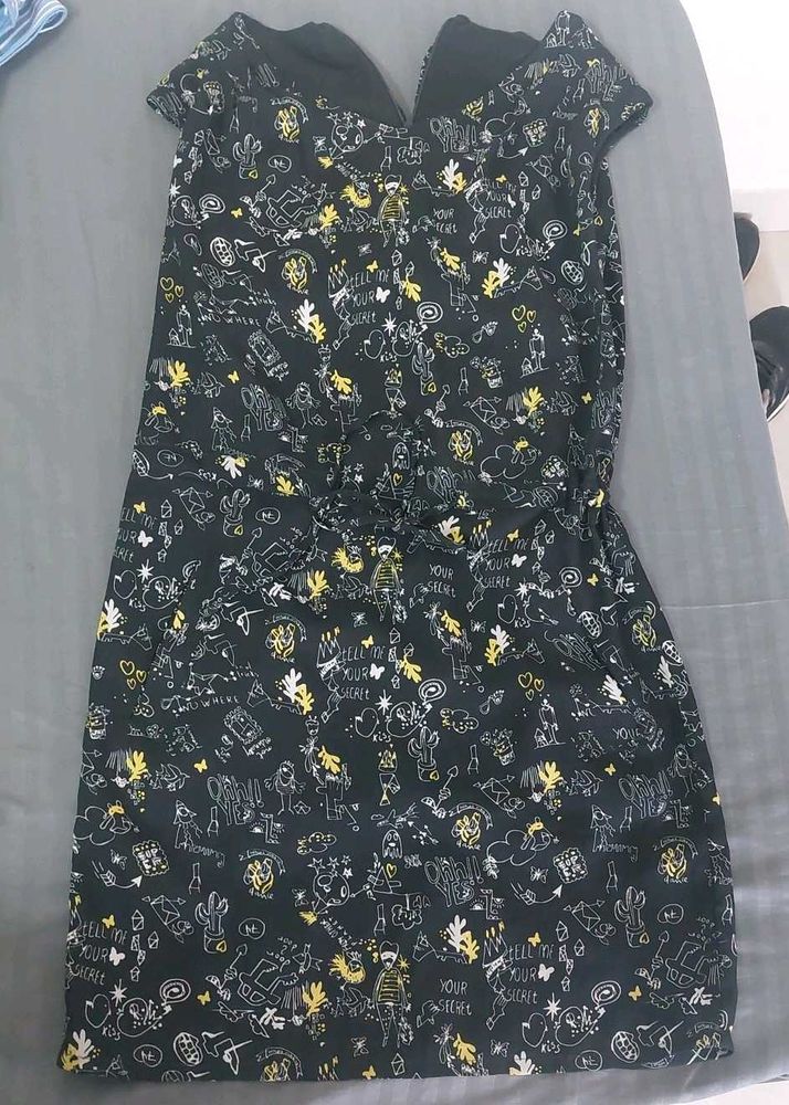 Fun Graphic Print Dress