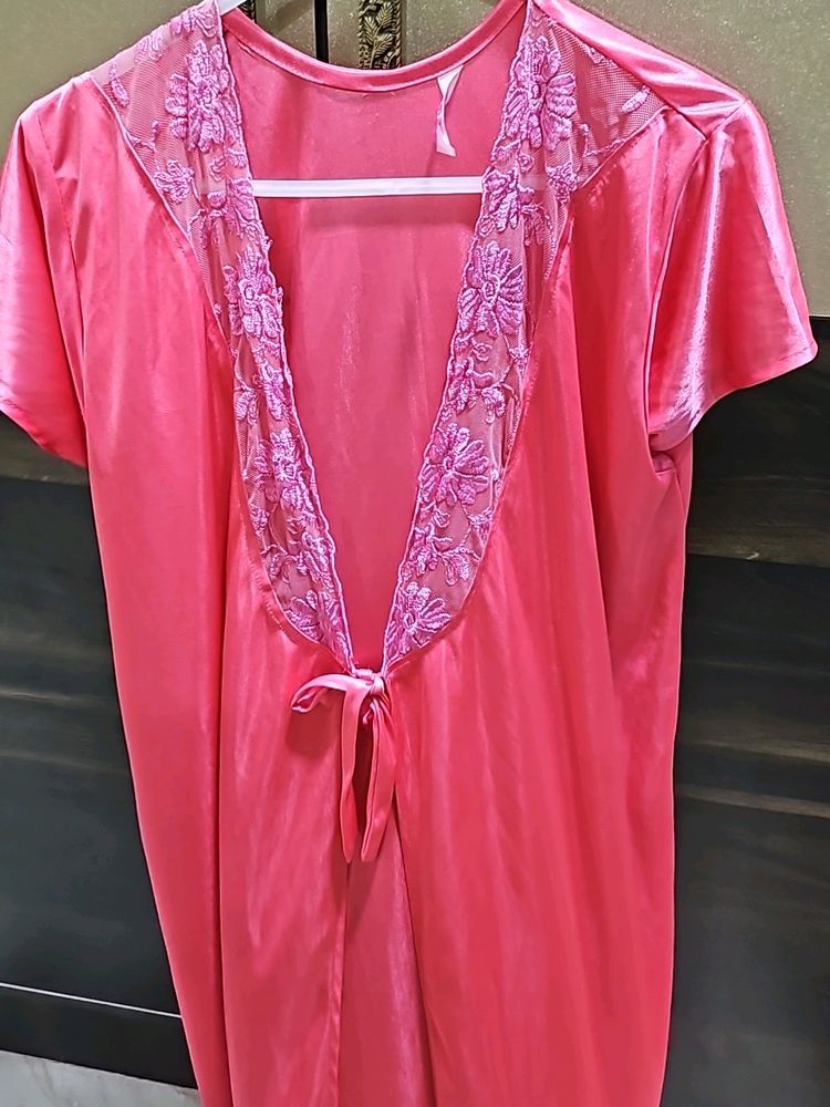 Hot Pink Night Coat Only