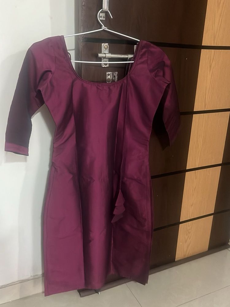 beautiful purple kurti for female