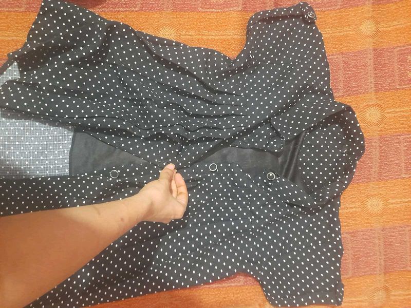 Stylish Polka Dot Blouse