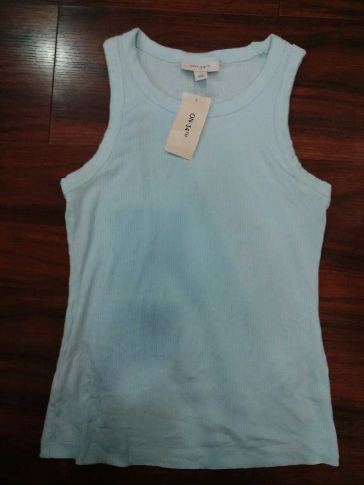 Light Blue Sleeveless Top with Tag