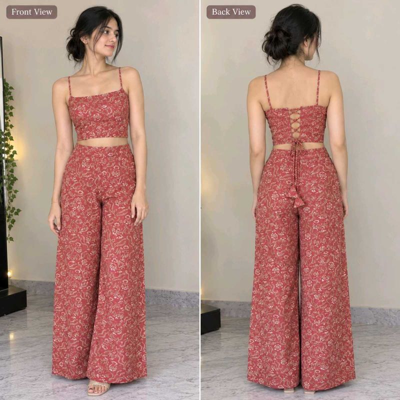 Boho Floral Print co ord set