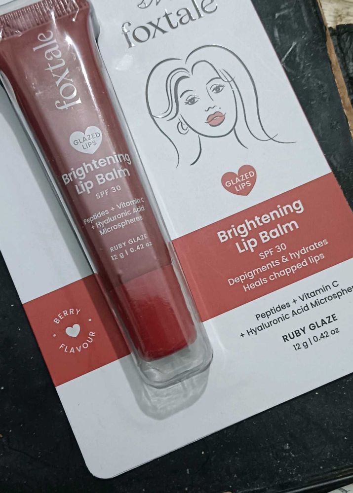 Foxtale Brightening Lip Balm - Ruby Glaze