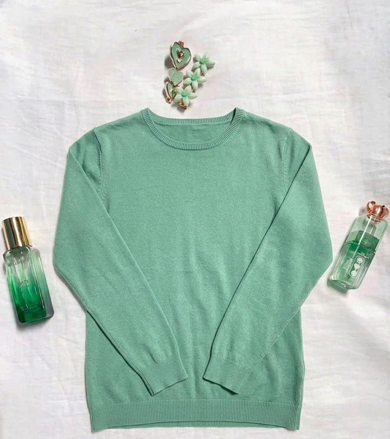 Green Knit Sweater