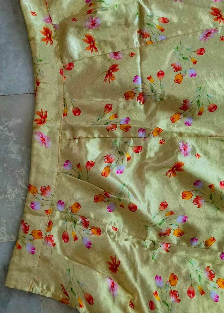 #rajsthani लहंगा #Floral Print साटन (Satin)