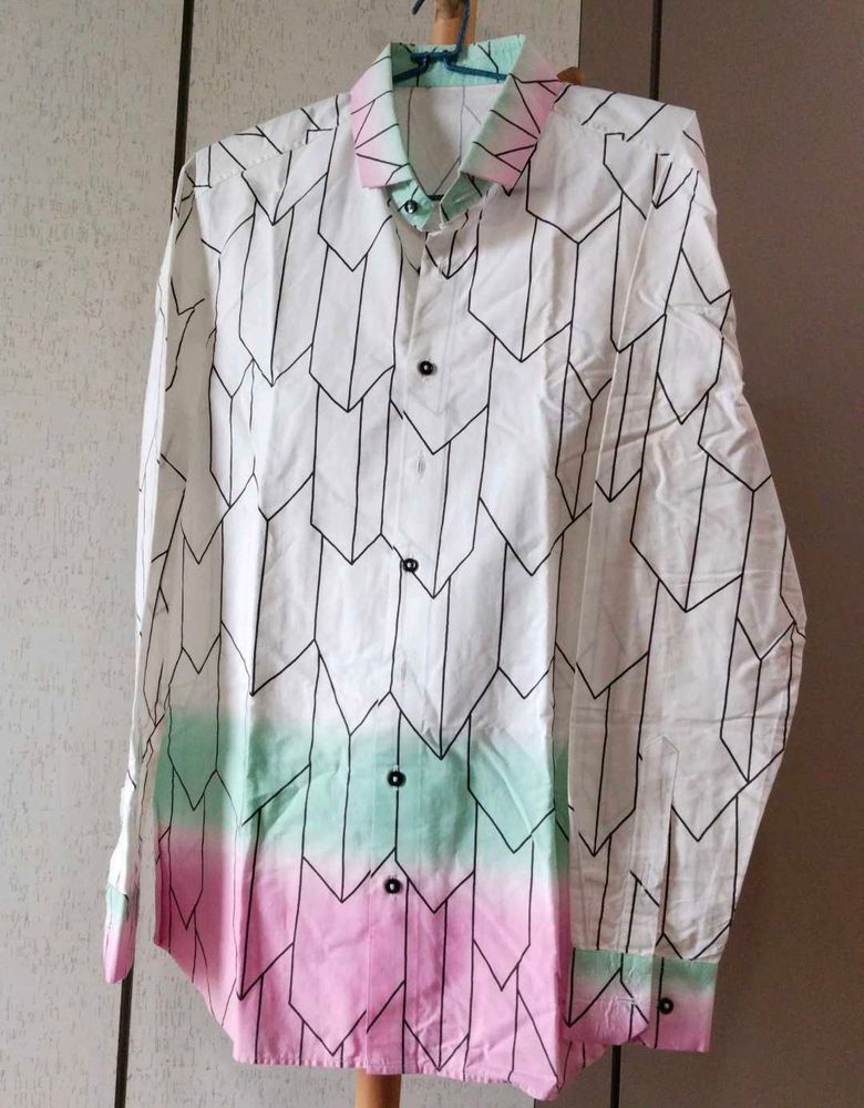 Men's Colour Shaded Button-Up Shirt