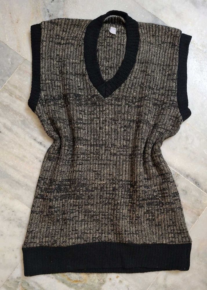 Cozy V-Neck Knit Tunic Top