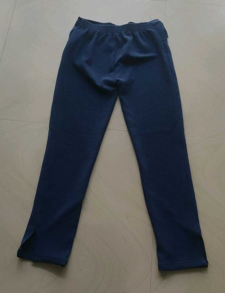 Navy Blue Straight Leg Pants