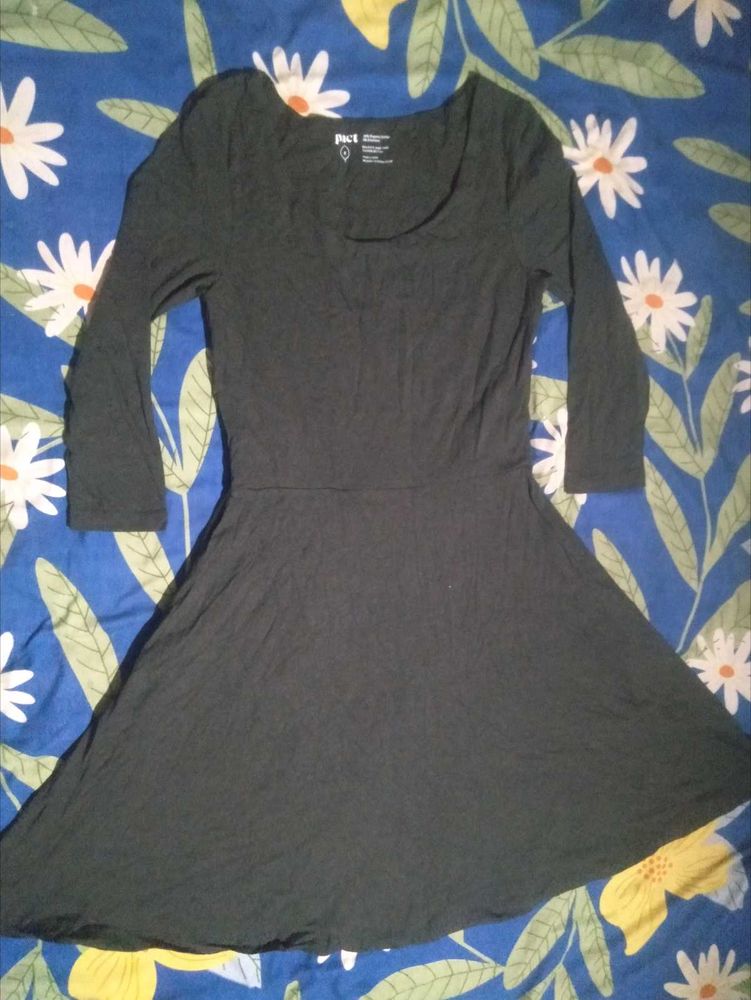 Pact Black Long Sleeve Dress
