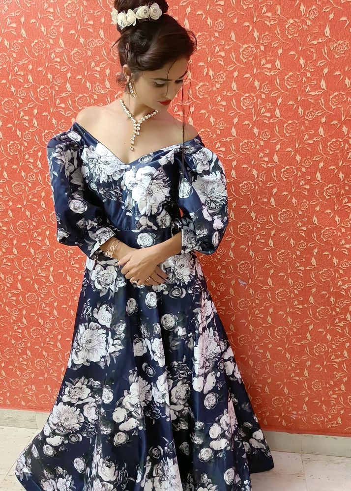 Heavy Satin Designer Gown