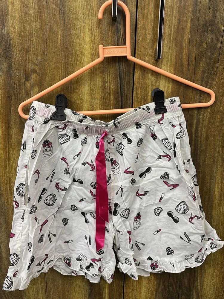 Cute Printed Pajama Shorts