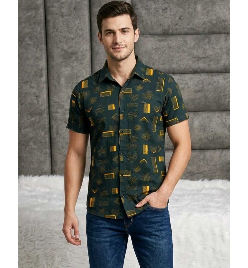 🖤Men's Stylish Printed Short Sleeve Shirt🖤