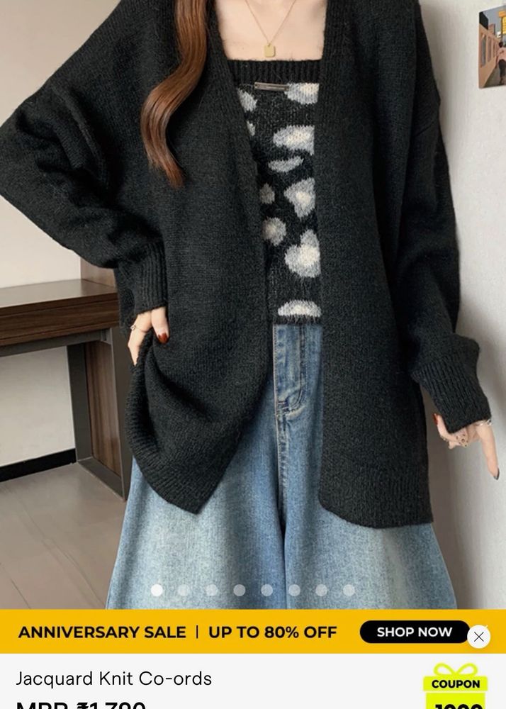 Chic Jacquard Knit Co-ords