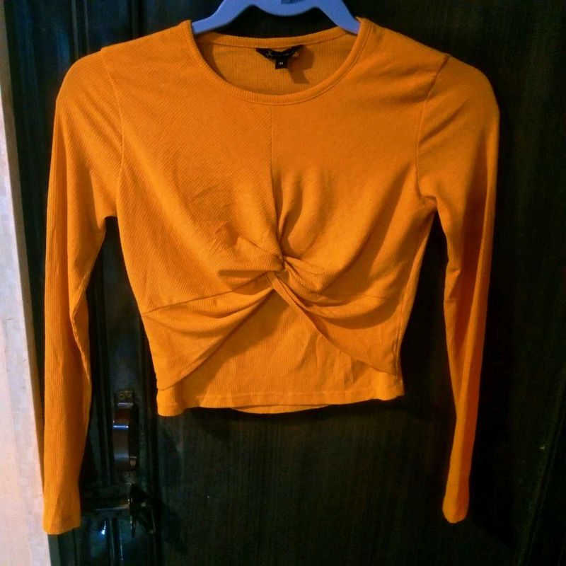 Bodycon Top Of Orange Colour