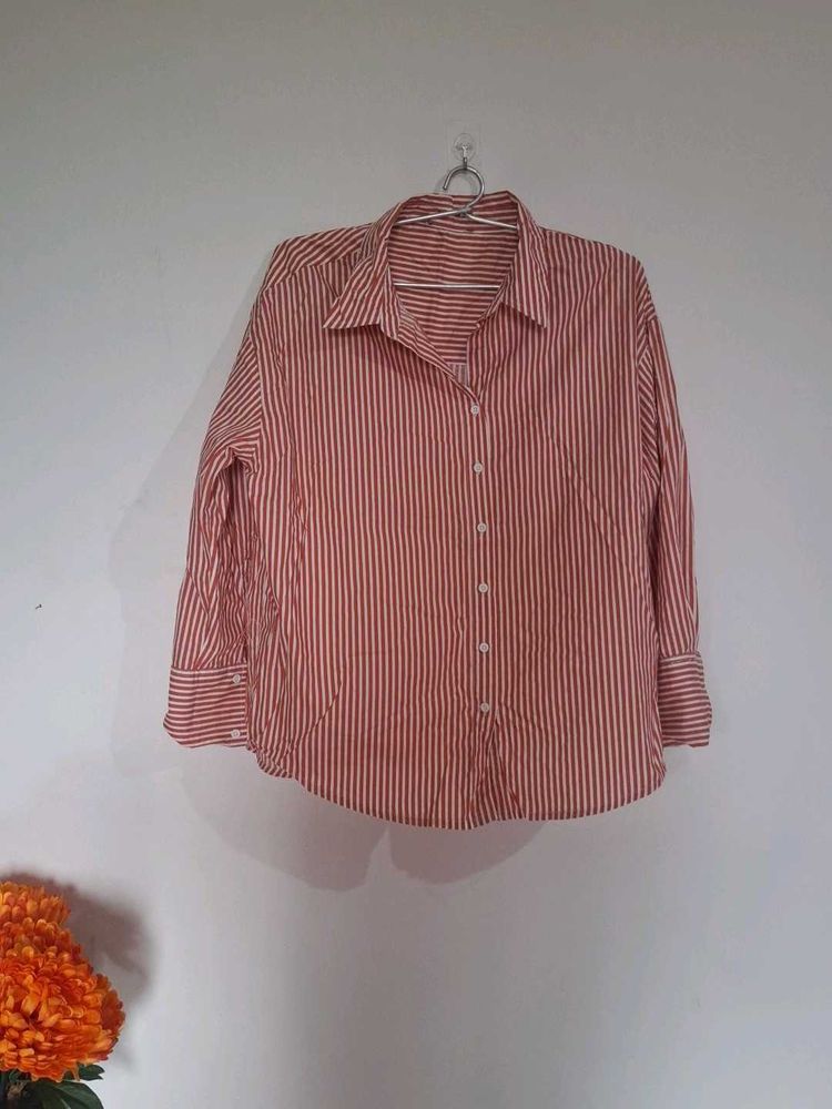 Classic Striped Button-Up Shirt