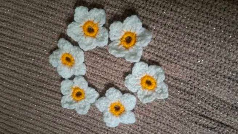 Crochet Flower Appliques