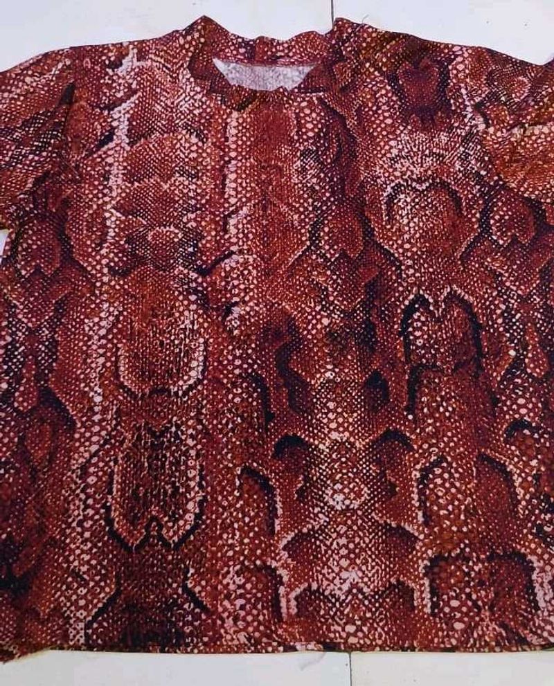 Stylish Snake Print Top