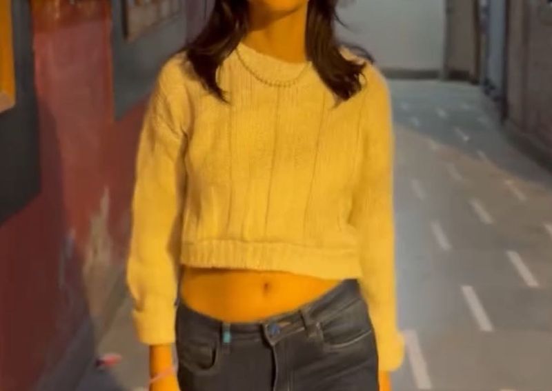 Cozy Cropped Knit Sweater