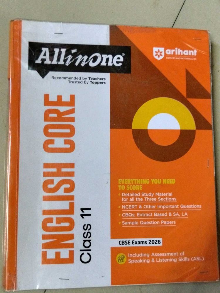 Books > Exam Prep | Arihant All in One English Core Class 11 Book | Freeup