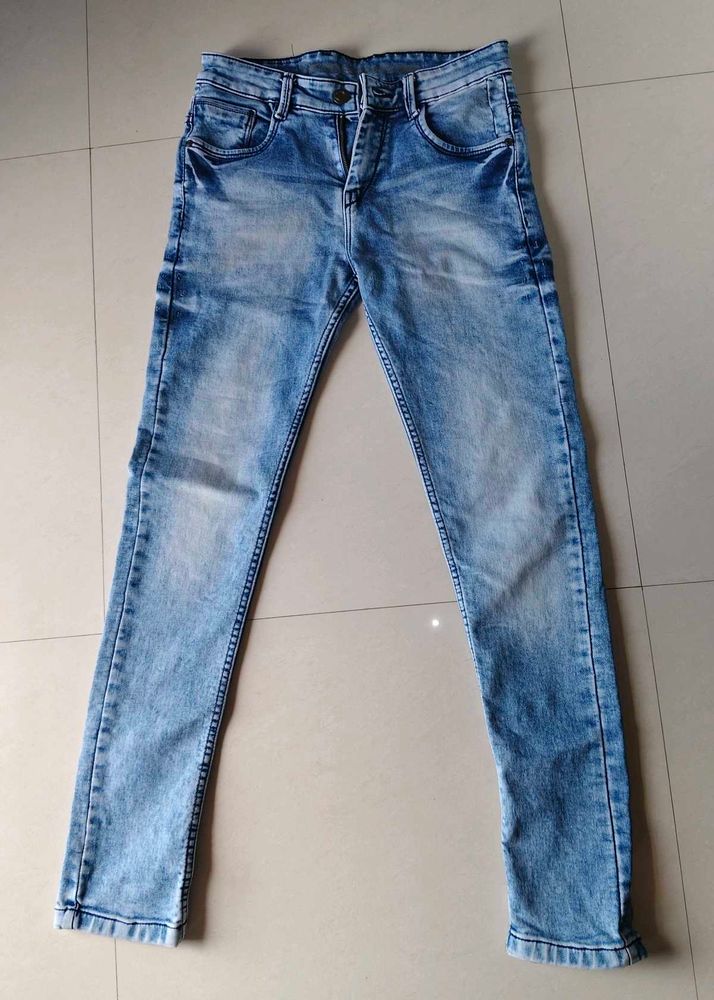 Men's Light Wash Denim Jeans