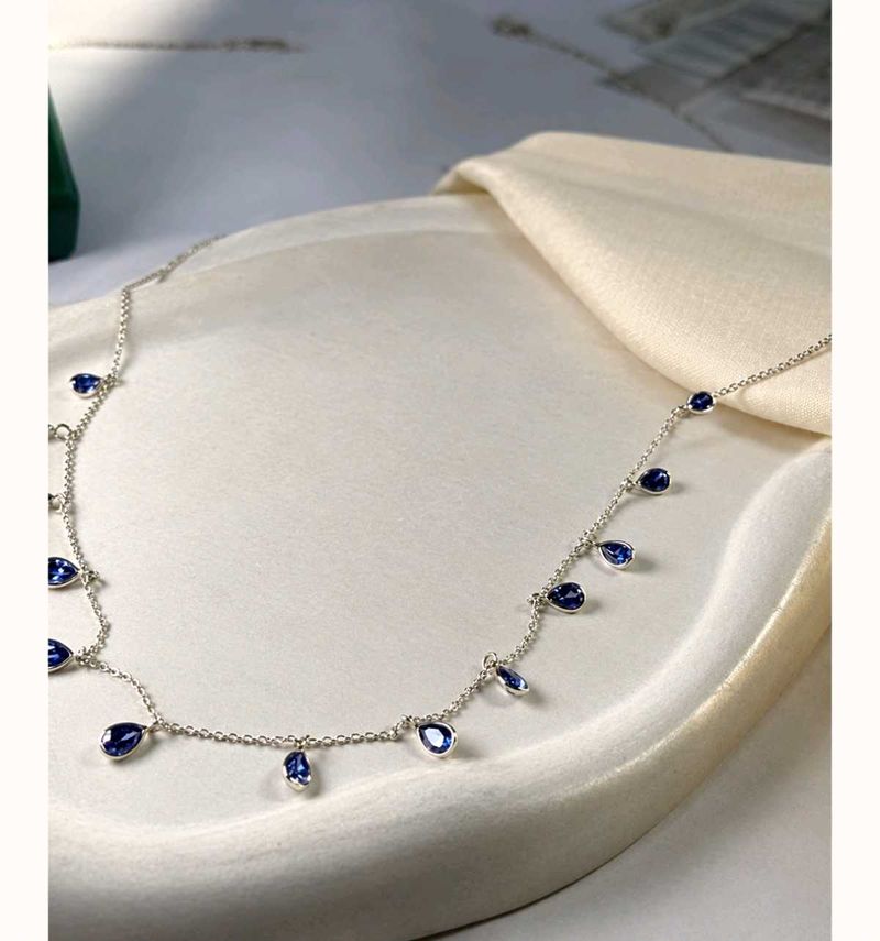 925 silver Amethyst necklace
