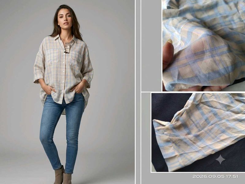 Chic Plaid Relaxed Fit Shirt - 3XL/4XL
