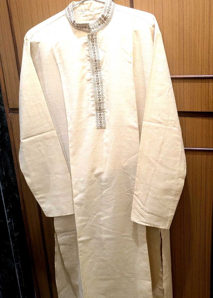 Cream Color / Off White Kurta Set For Men &amp; Boys