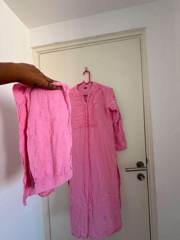 Beautiful Pink Kurta Set