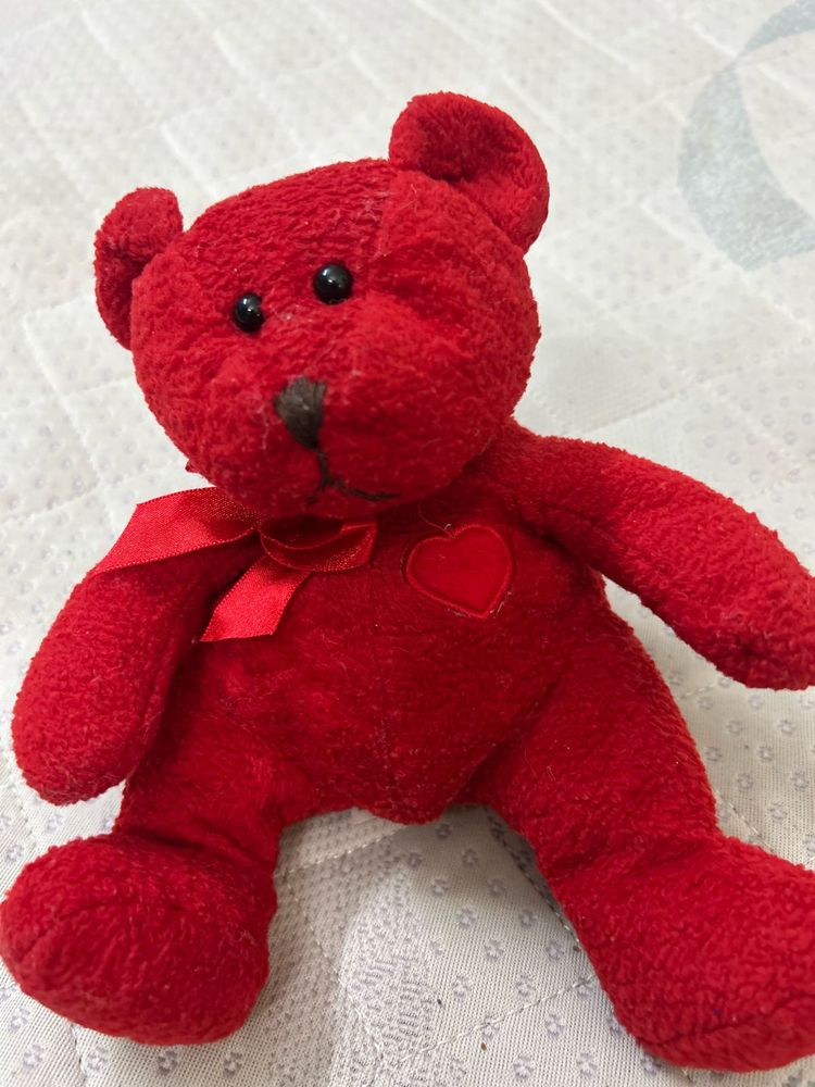 Adorable Red Teddy Bear Plush