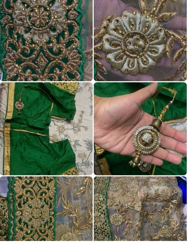 Designer party wear heavy work saree Set