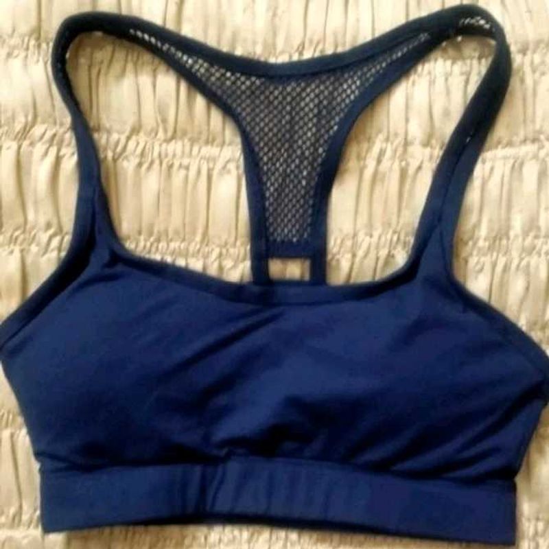 Navy Blue Sports Bra