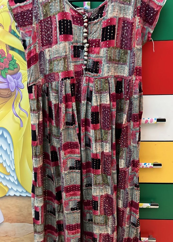 Bohemian Patchwork Maxi Dress