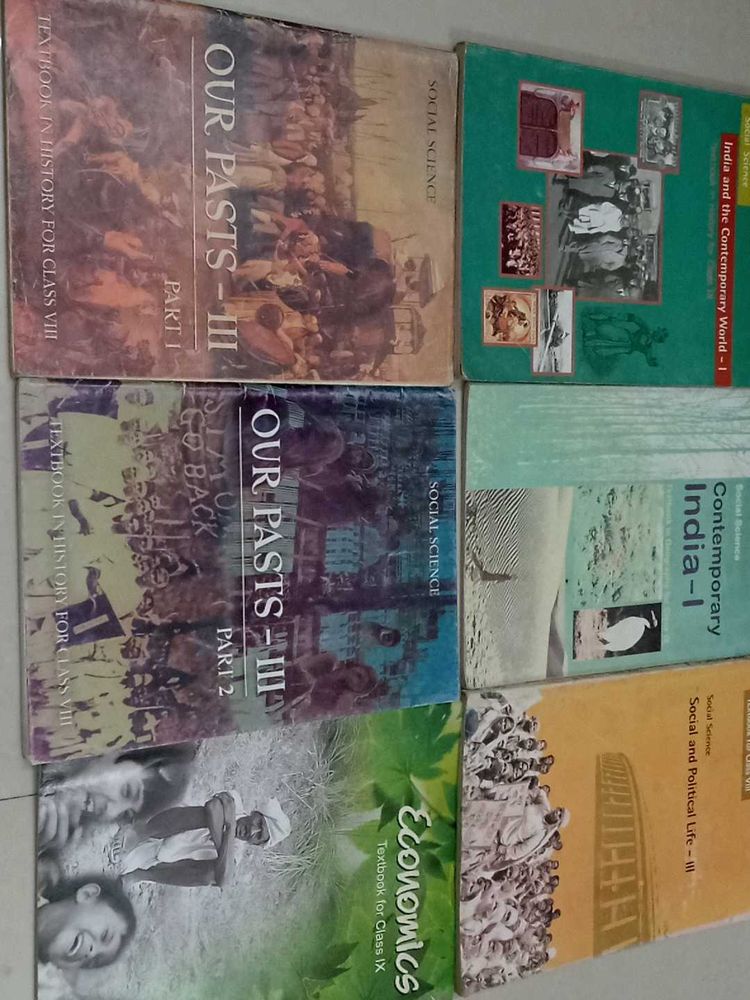 Class 8 &amp; 9 NCERT Books Set - 6 Textbooks