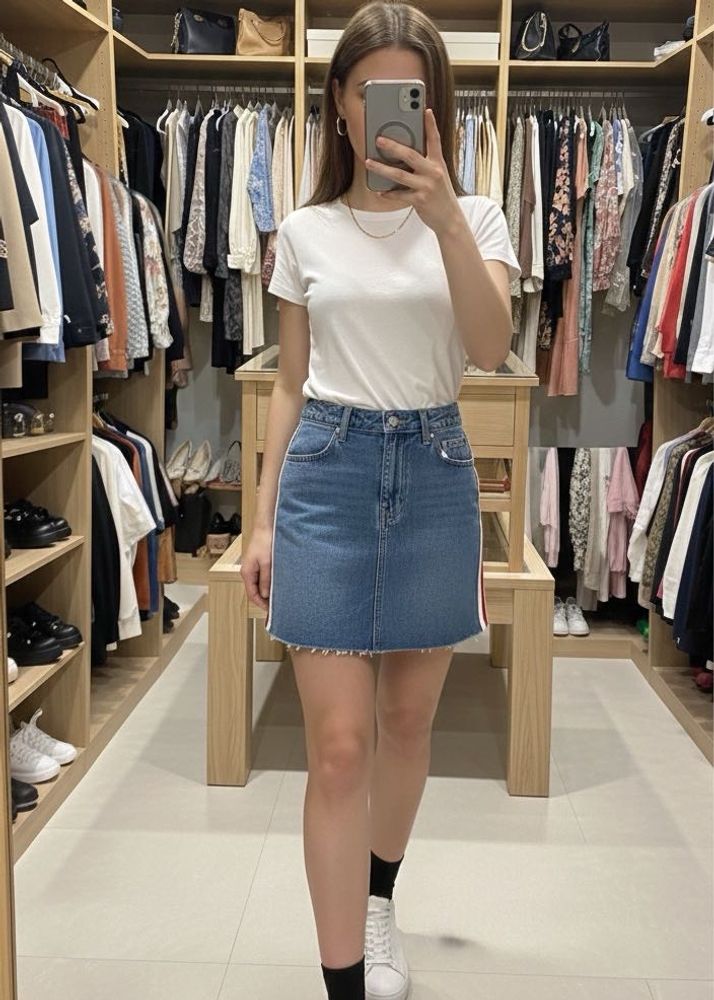 Authentic Denim Mini Skirt