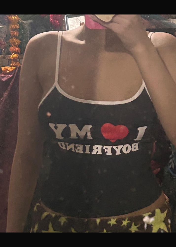 Cute "I Love My Boyfriend" Tank Top
