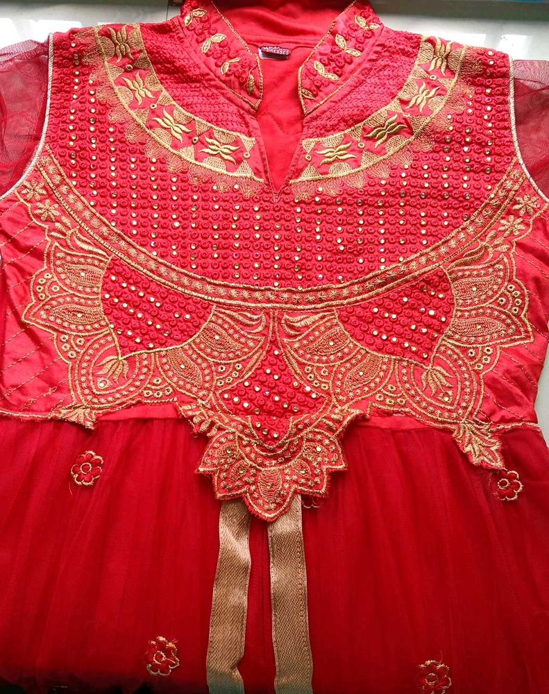 Stunning Red Embroidered Lehenga Choli ✴️♥️