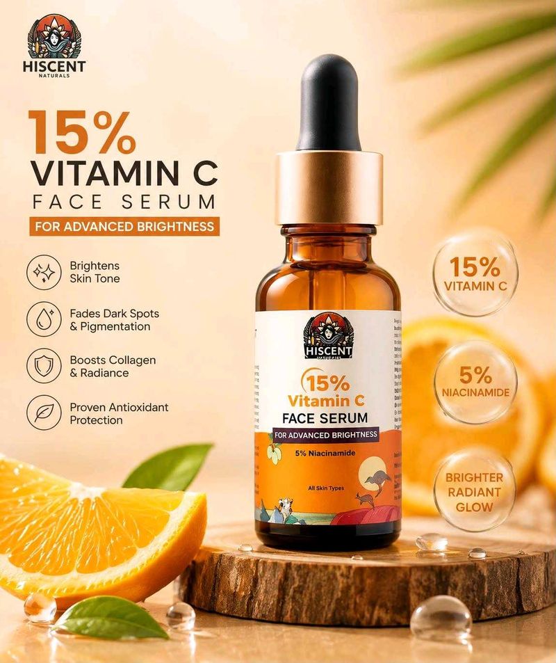 Hiscient 15% Vitamin C Face Serum