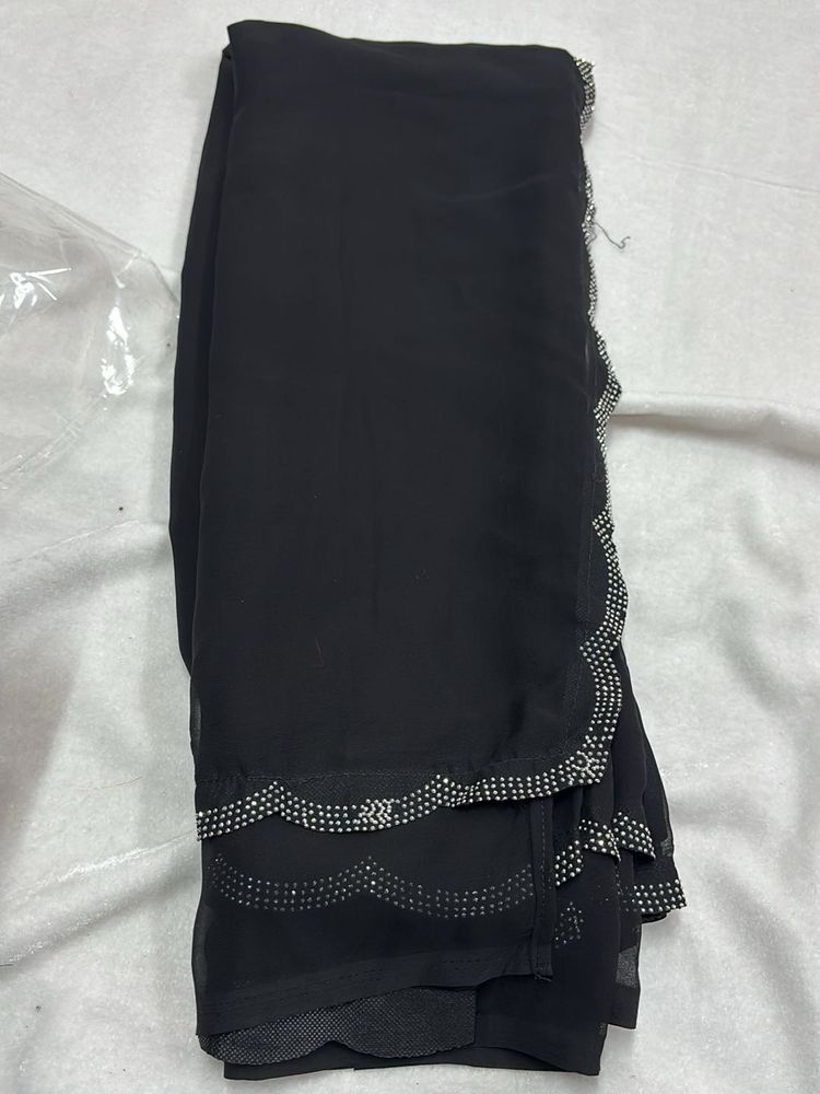 Elegant Black Saree