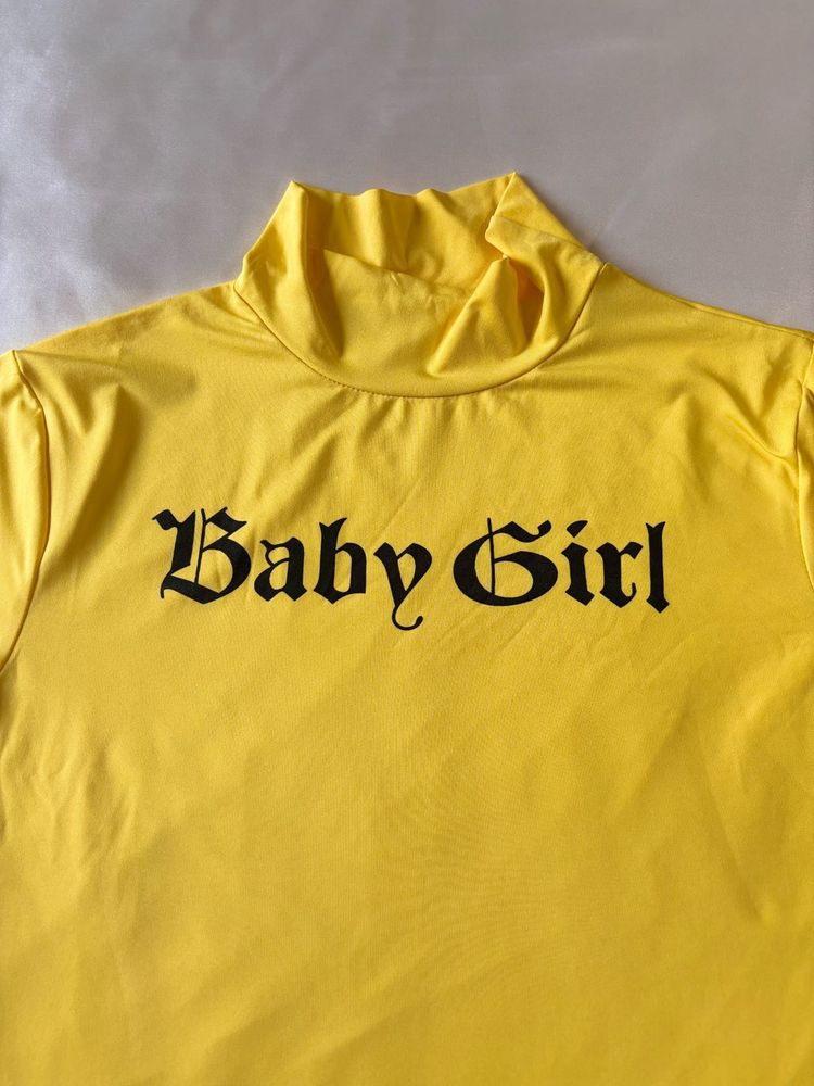 Yellow Baby Girl Full Sleeves Top