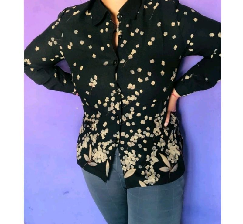 Black Classy Shirt For Women
