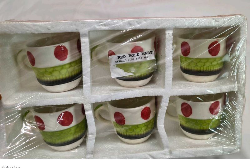 Cups 6 box pieces set beautiful attractive